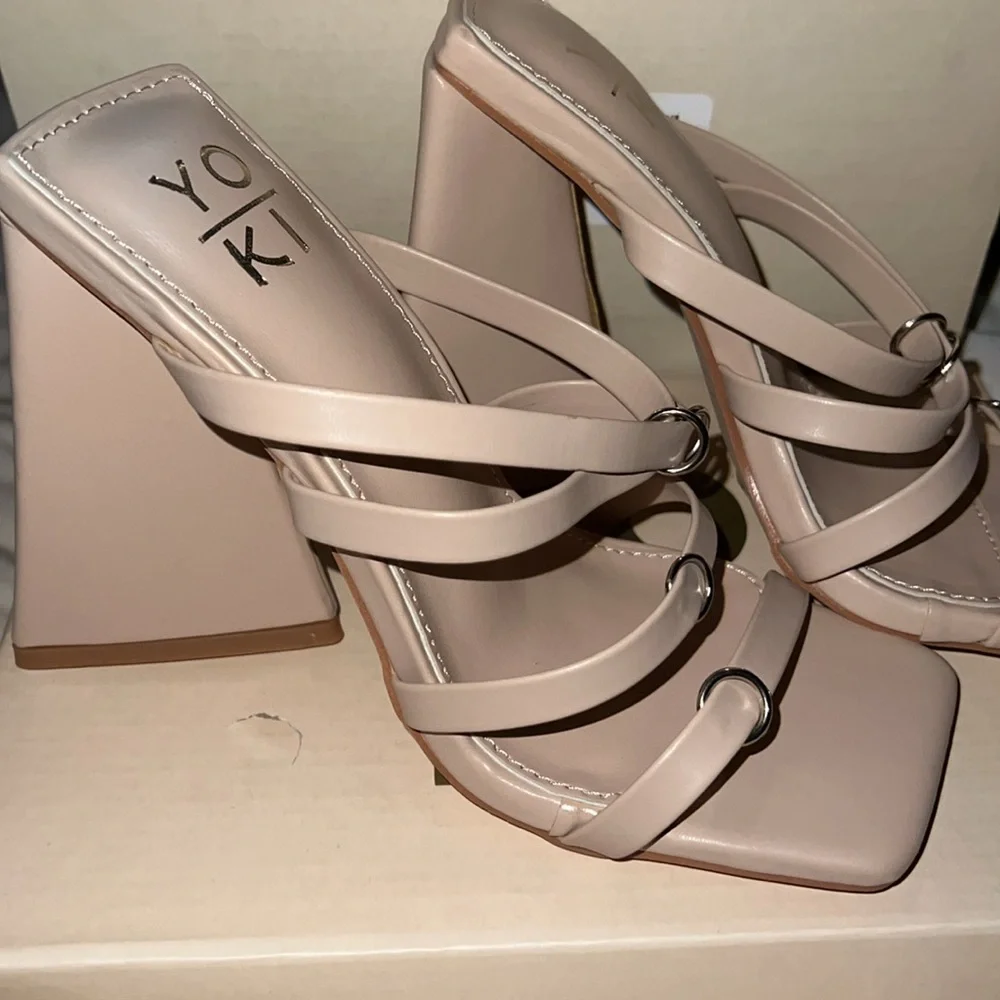Yoki Straps Heeled Sandals.